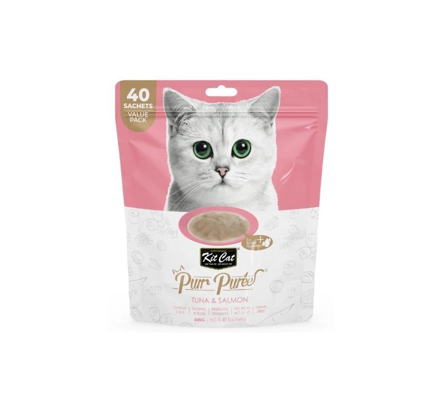 Kit Cat PurrPuree ValuePack - Tonyina i salmó 40x15g