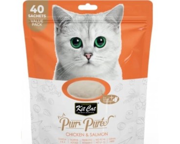 Kit Cat PurrPuree ValuePack - Pollastre i salmó 40x15g