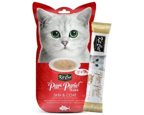 Kit Cat PurrPureePLUS - Tonyina Pell i Pelatge 60g
