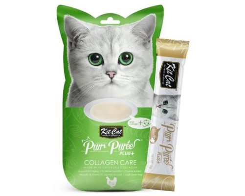 Kit Cat PurrPureePLUS - Pollastre Cura col·lagen 60g
