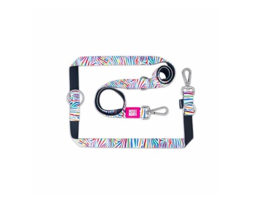 M&M Multi-Function Leash - Magic Zebra/L
