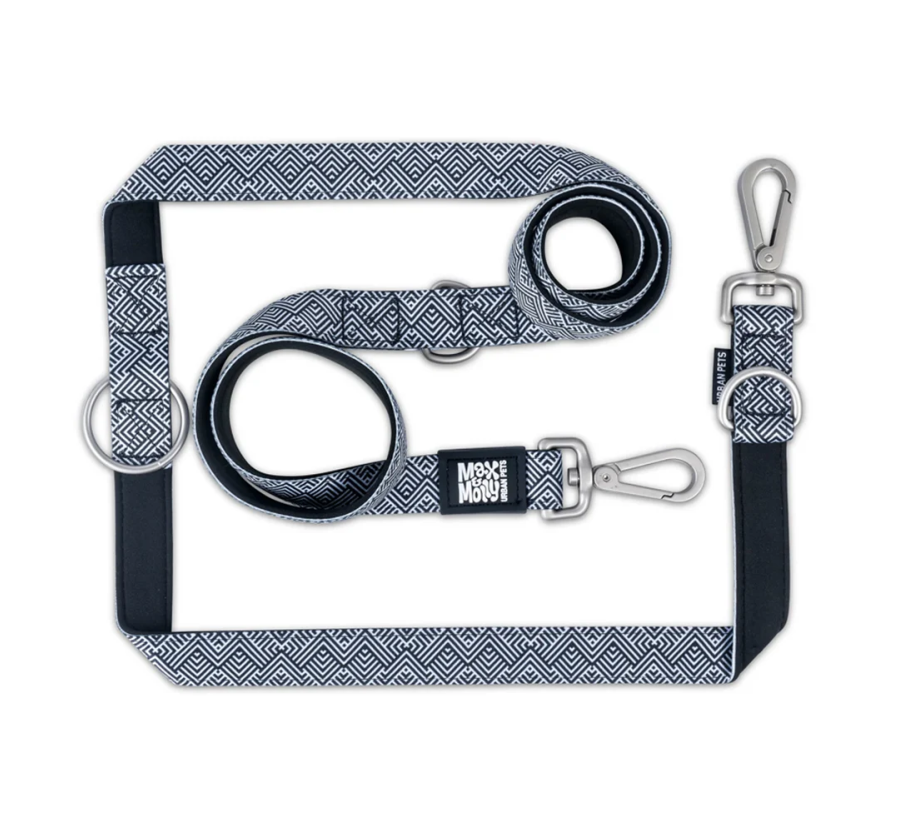 M&M Multi-Function Leash - Mykonos Black/L