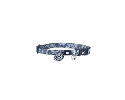 M&M Smart ID Cat Collar - Mykonos Black/1 Size