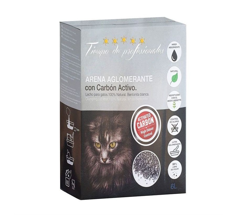 Tiempo profesionales Sorra aglomerant Carbó Actiu 6 Litres
