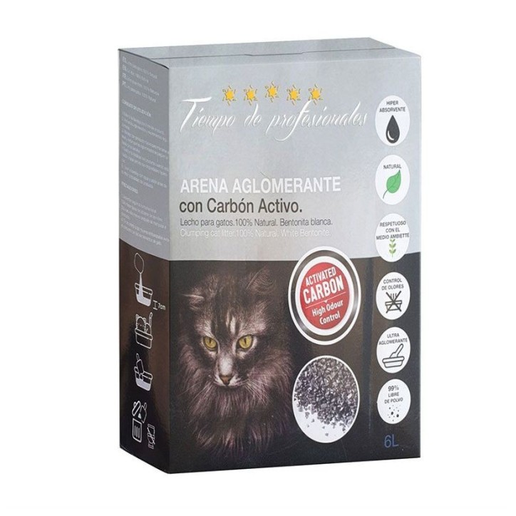 Tiempo profesionales Sorra aglomerant Carbó Actiu 6 Litres