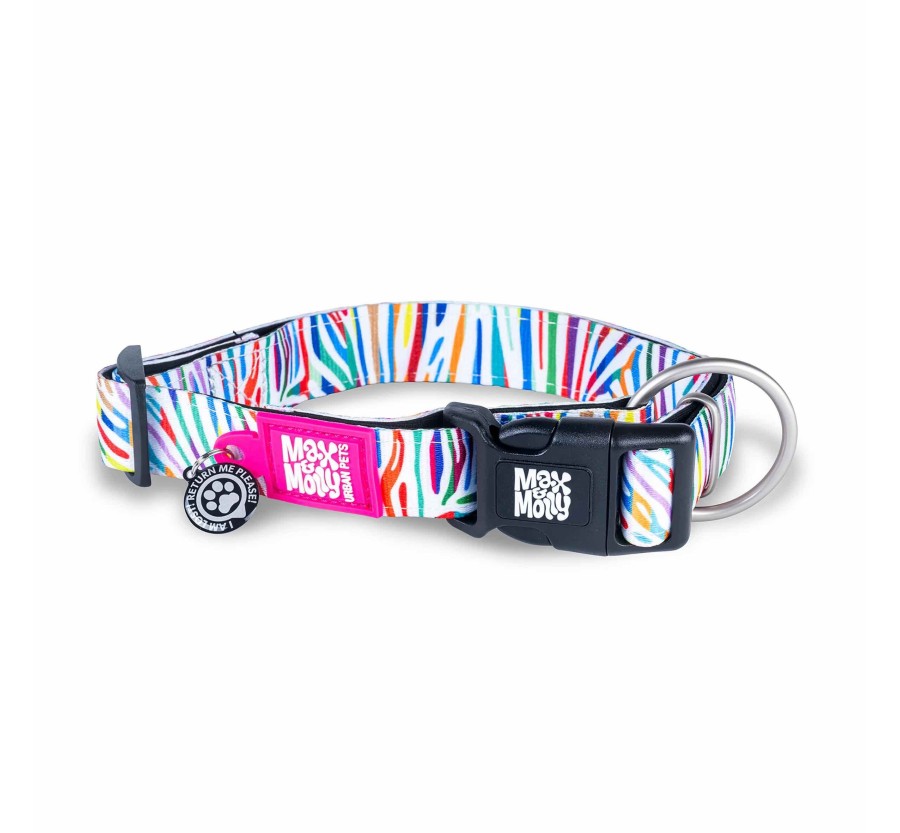 M&M Smart ID Collar - Magic Zebra/L