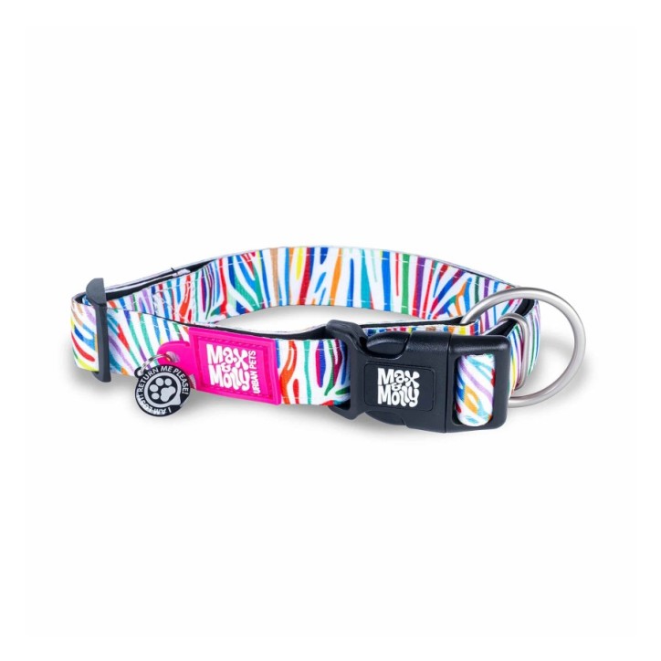 M&M Smart ID Collar - Magic Zebra/L