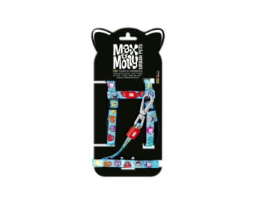 M&M Cat Harness/Leash Set - Little Monster/1 Size