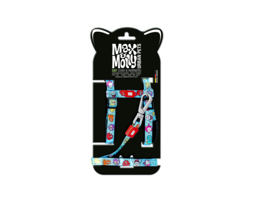 M&M Cat Harness/Leash Set - Little Monster/1 Size