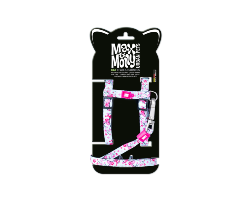 M&M Cat Harness/Leash Set - Cherry Bloom/1 Size
