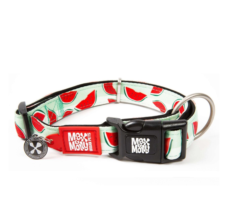 M&M Smart ID Collar - Watermelon/S
