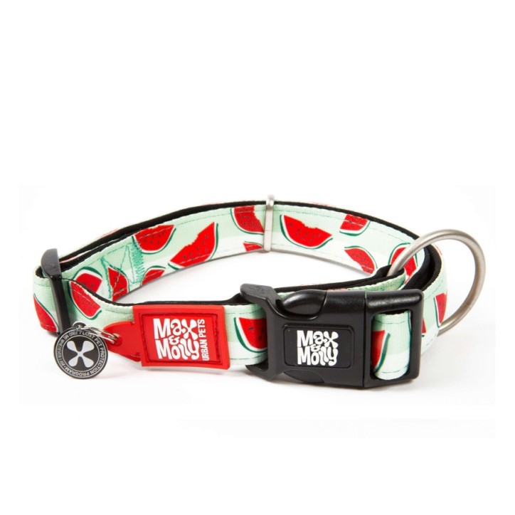 M&M Smart ID Collar - Watermelon/L