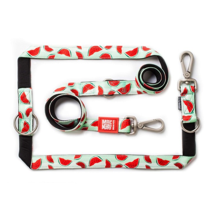 M&M Multi-Function Leash - Watermelon/XS