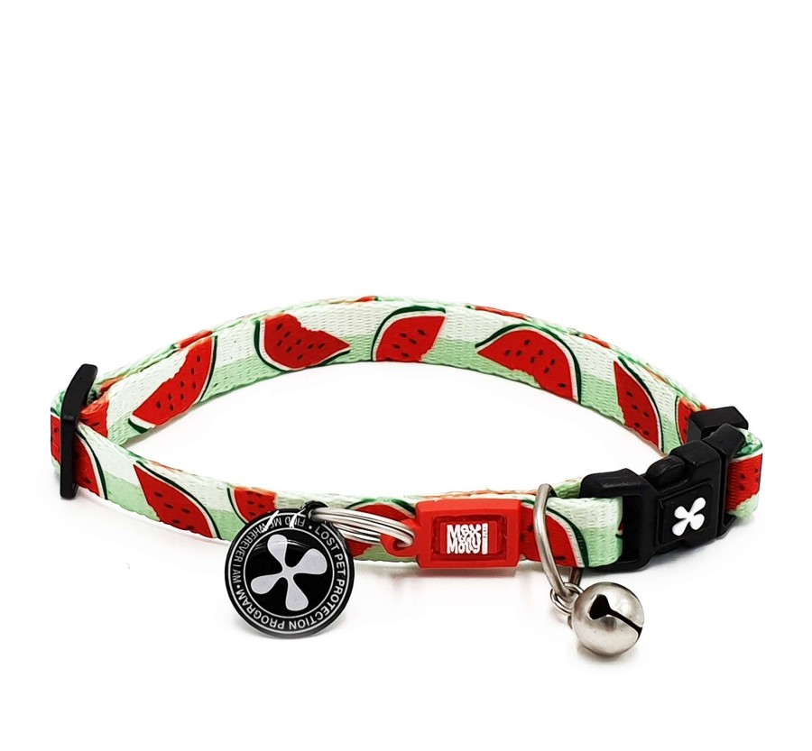 M&M Smart ID Cat Collar - Watermelon/1 size