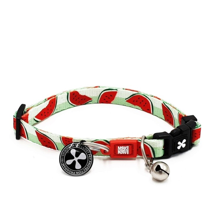 M&M Smart ID Cat Collar - Watermelon/1 size