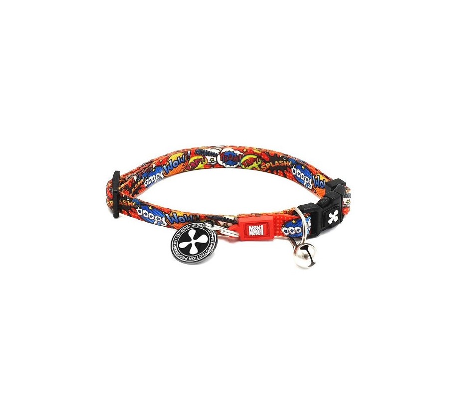 M&M Smart ID Cat Collar - Heroes/1 size