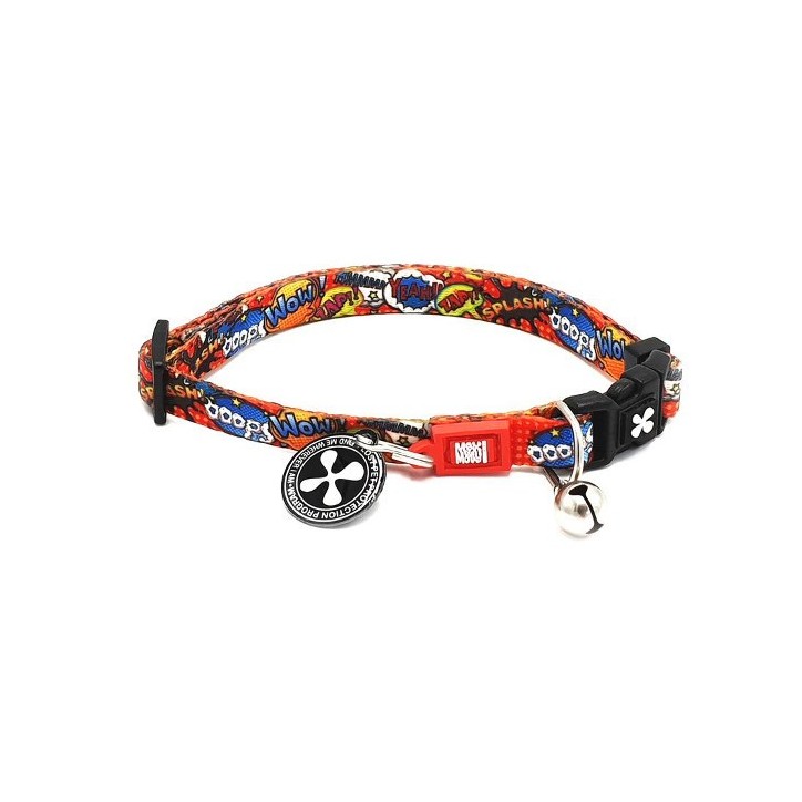 M&M Smart ID Cat Collar - Heroes/1 size