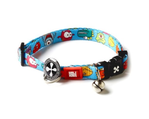 M&M Smart ID Cat Collar - Little Monsters/1 size