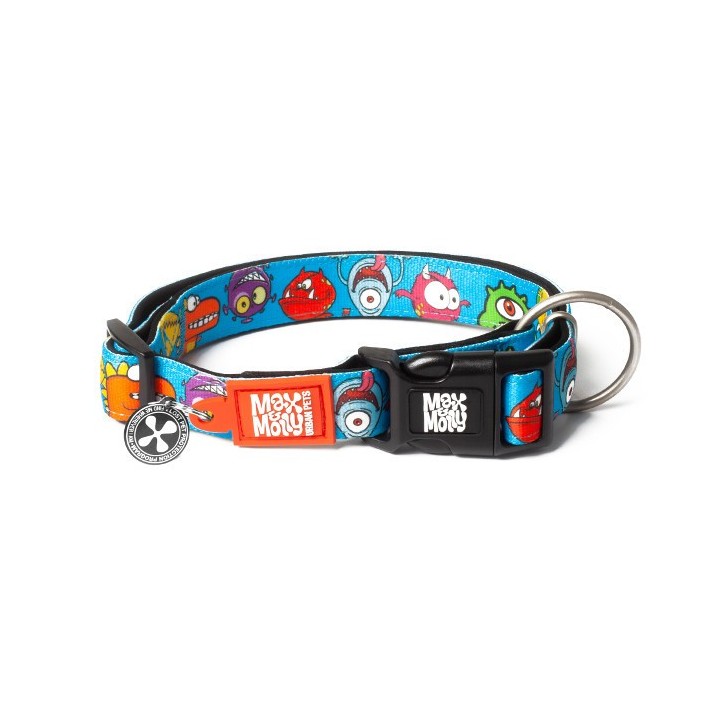 M&M Smart ID Collar - Little Monsters/L
