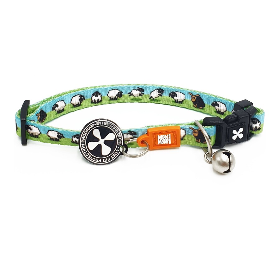 M&M Smart ID Cat Collar - Black Sheep/1 size