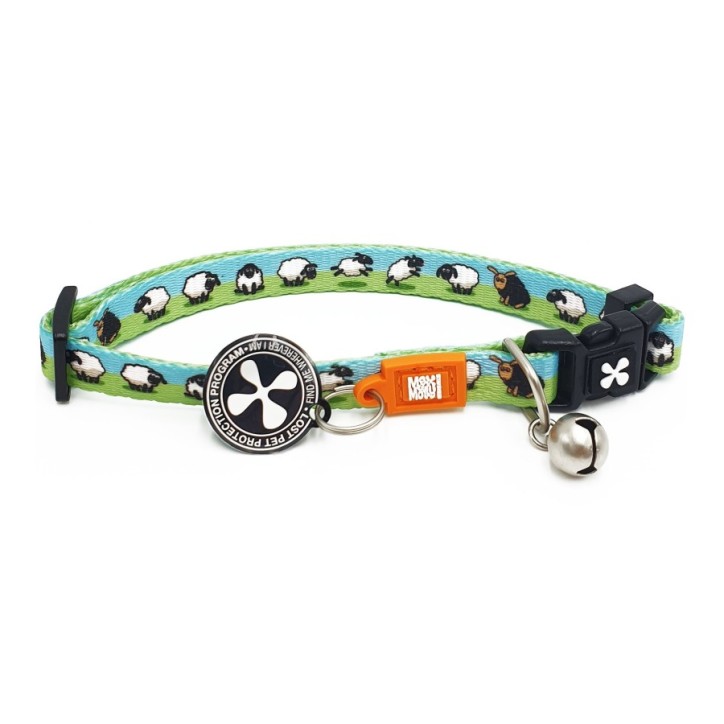 M&M Smart ID Cat Collar - Black Sheep/1 size