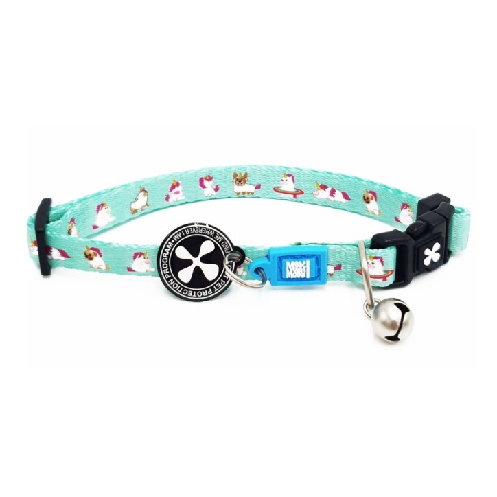 M&M Smart ID Cat Collar - Unicorn/1 size