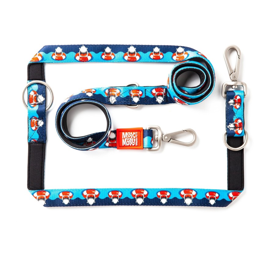 M&M Multi-Function Leash - Frenzy the Shark/S