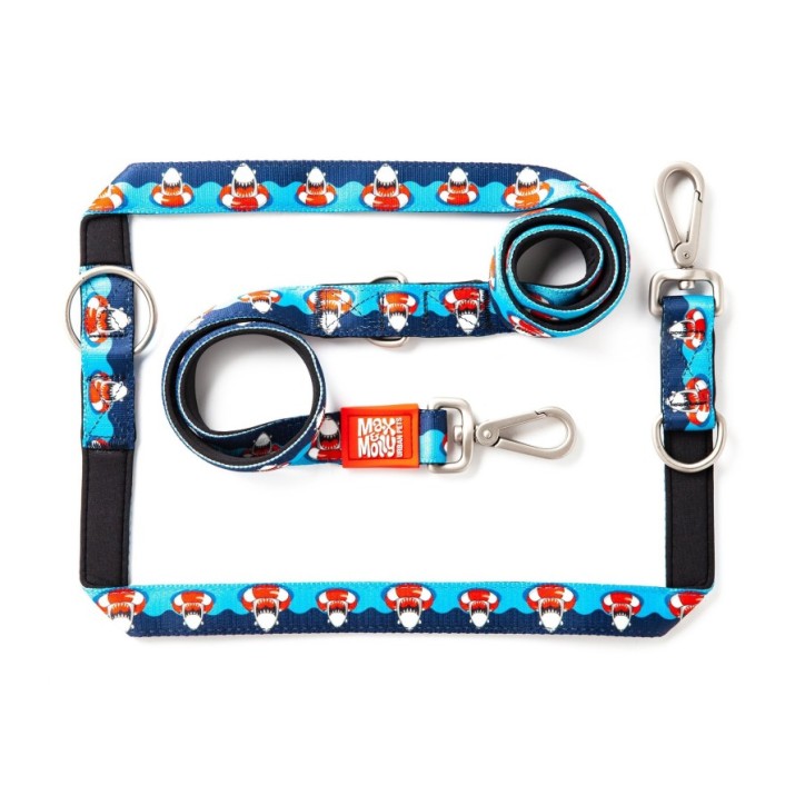 M&M Multi-Function Leash - Frenzy the Shark/S