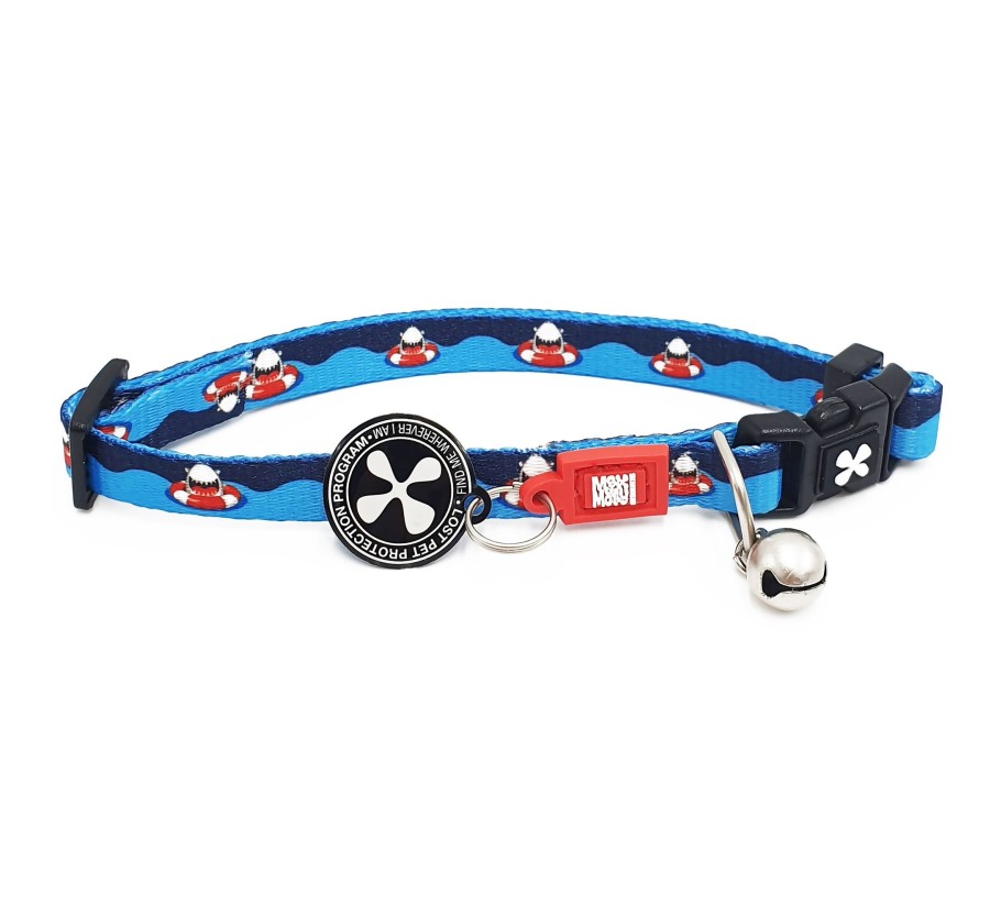 M&M Smart ID Cat Collar - Frenzy the Shark/1 size
