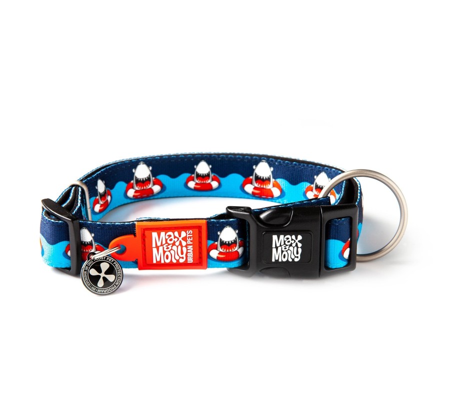 M&M Smart ID Collar - Frenzy the Shark/XS