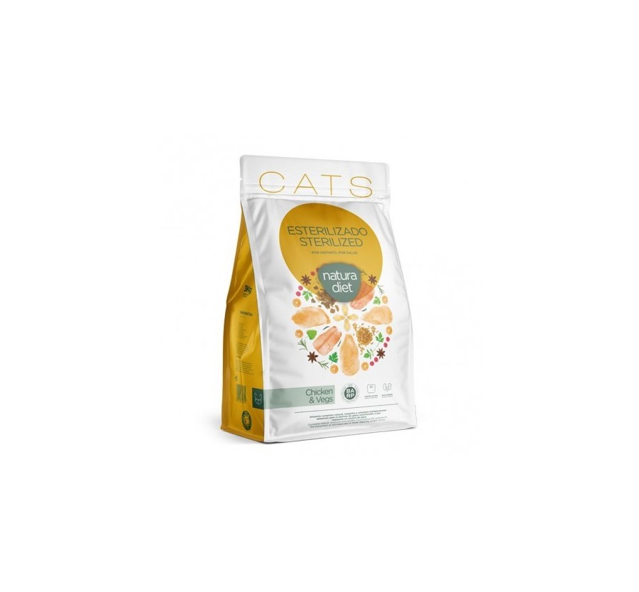 Natura Diet cat Pollastre Sterilized (gats esterilitzats) 3Kg