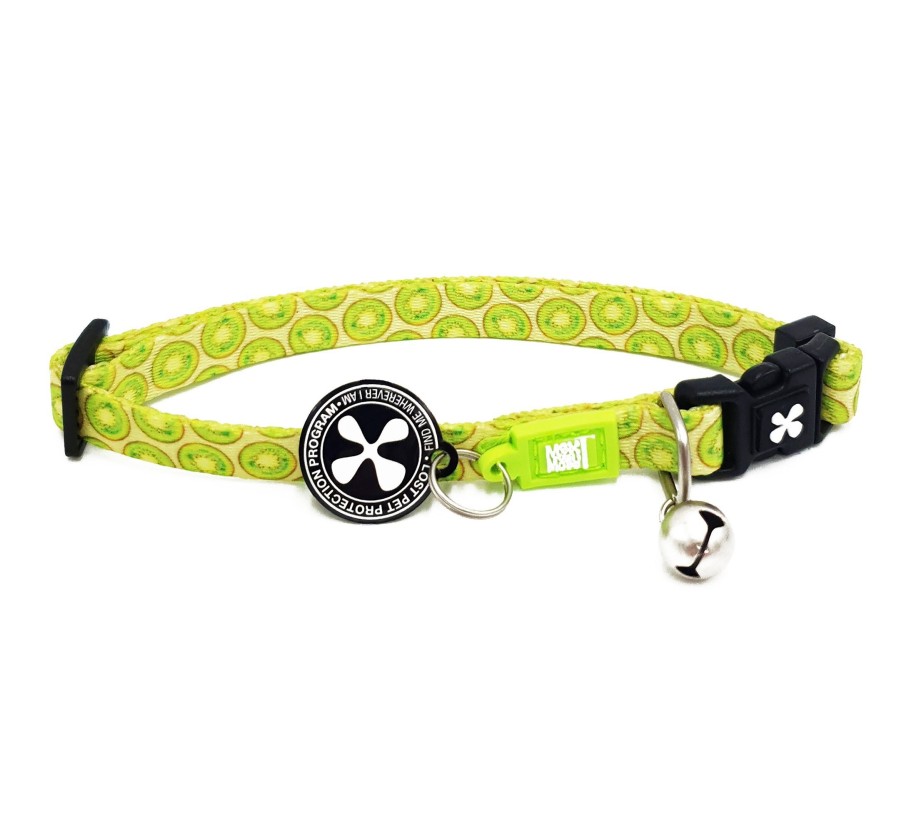 M&M Smart ID Cat Collar - Kiwi/1 size