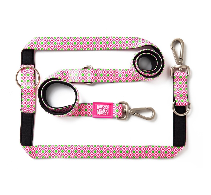 M&M Multi-Function Leash - Retro Pink/XS