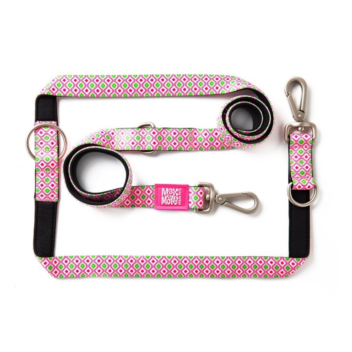 M&M Multi-Function Leash - Retro Pink/M