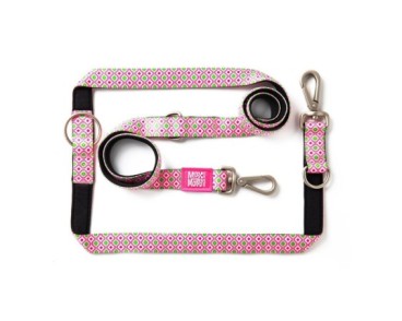 M&M Multi-Function Leash - Retro Pink/L