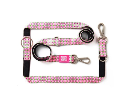 M&M Multi-Function Leash - Retro Pink/L