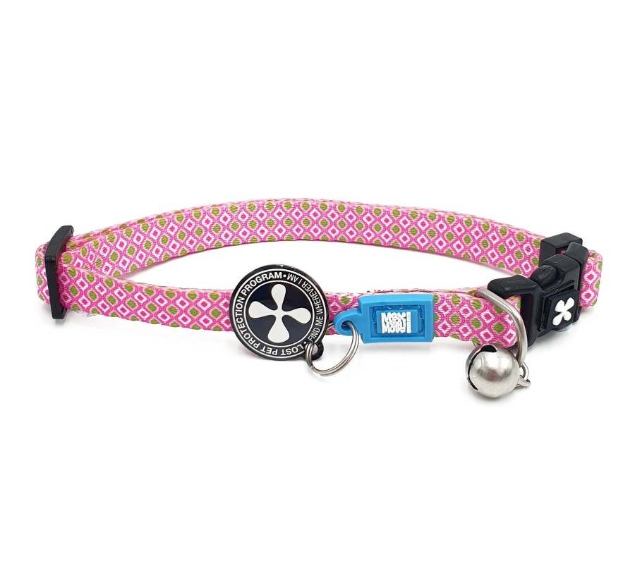 M&M Smart ID Cat Collar - Retro Pink/1 size
