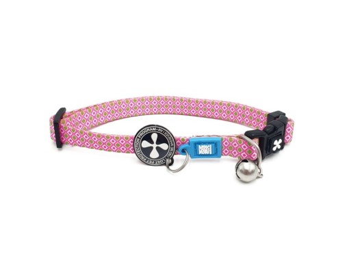 M&M Smart ID Cat Collar - Retro Pink/1 size