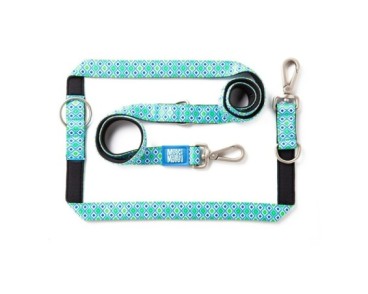 M&M Multi-Function Leash - Retro Blue/M