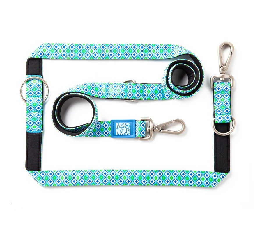 M&M Multi-Function Leash - Retro Blue/L