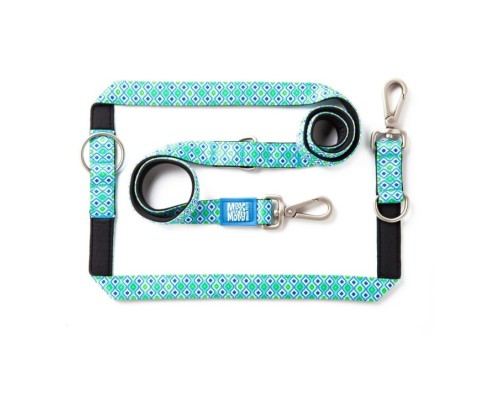 M&M Multi-Function Leash - Retro Blue/L