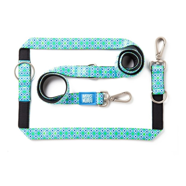 M&M Multi-Function Leash - Retro Blue/L