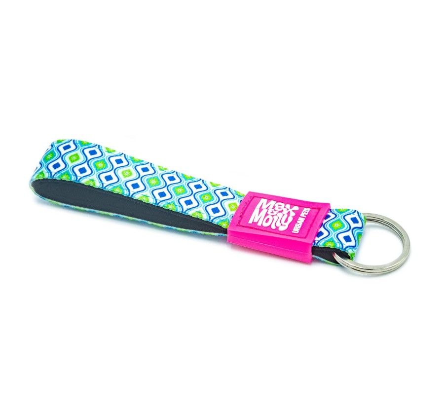 M&M Key Ring - Retro Blue/Tag