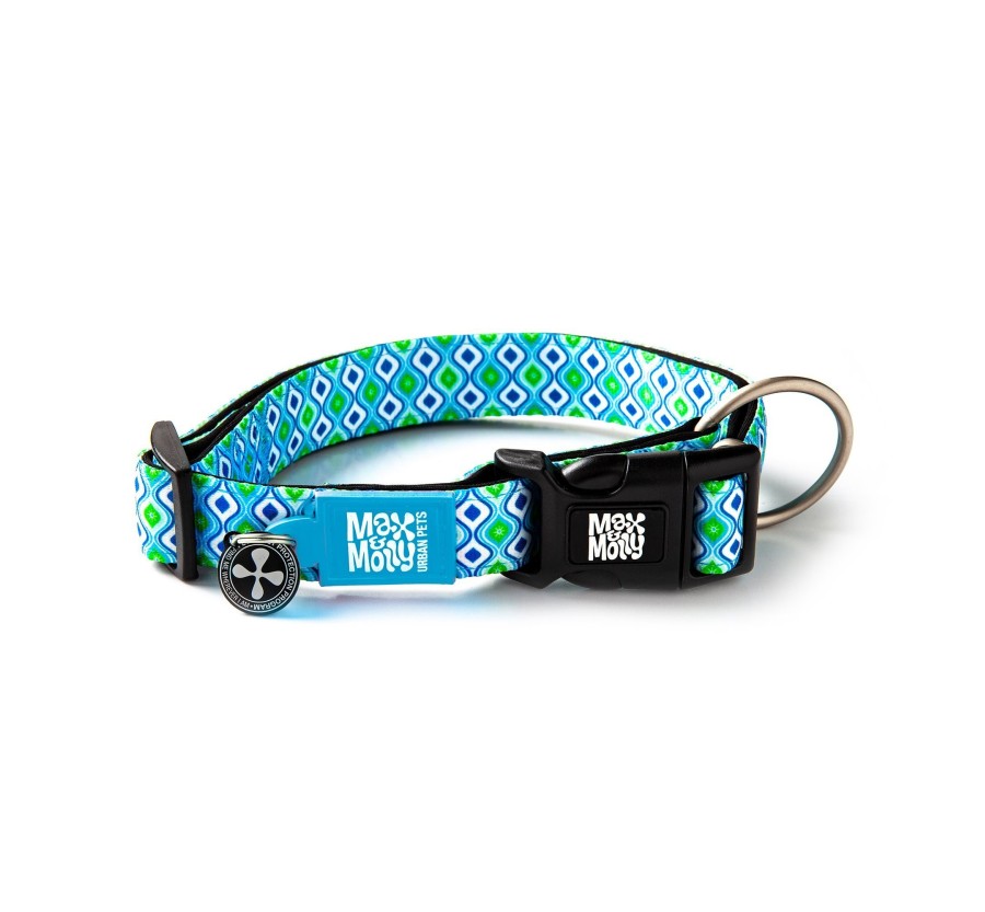 M&M Smart ID Collar - Retro Blue/XS