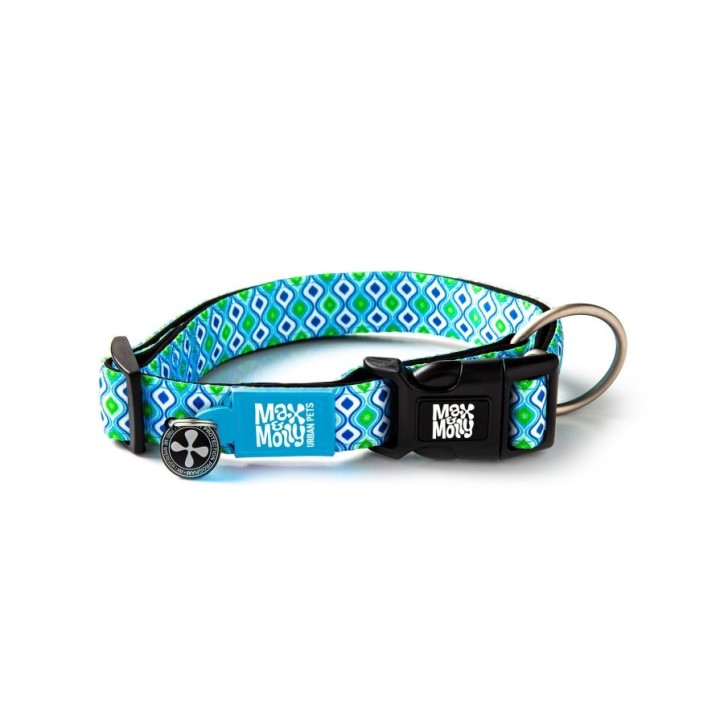M&M Smart ID Collar - Retro Blue/XS