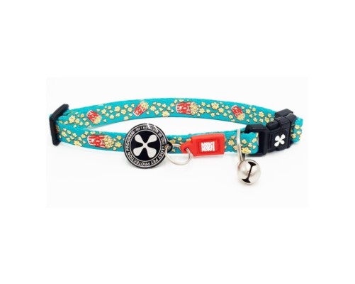 M&M Smart ID Cat Collar - Popcorn/1 size