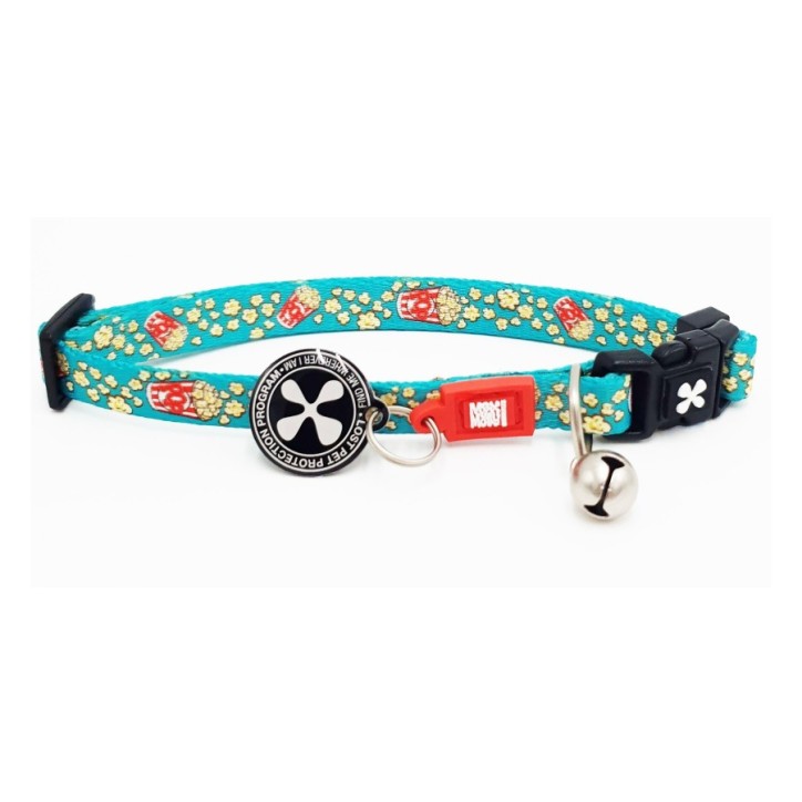 M&M Smart ID Cat Collar - Popcorn/1 size