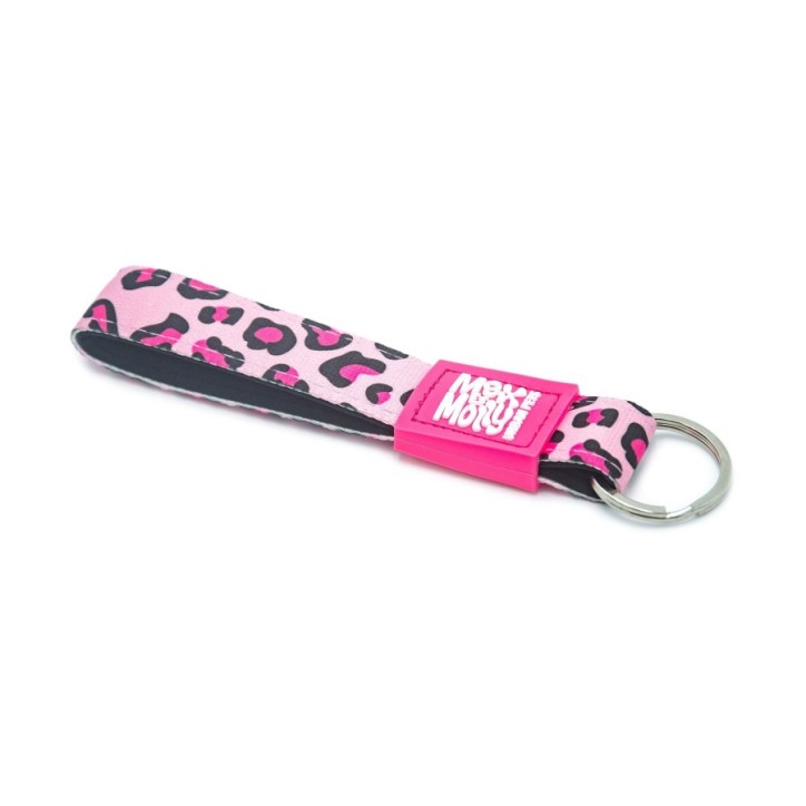 M&M Key Ring - Leopard Pink/Tag