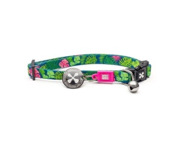 M&M Smart ID Cat Collar - Tropical/1 size