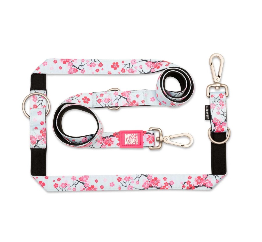 M&M Multi-Function Leash - Cherry Bloom/L